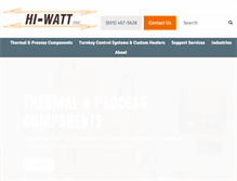 Tablet Screenshot of hiwattinc.com